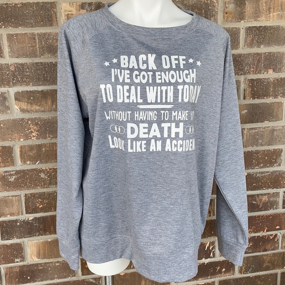 Lilicloth Graphic Sweatshirt Nwot Gray 